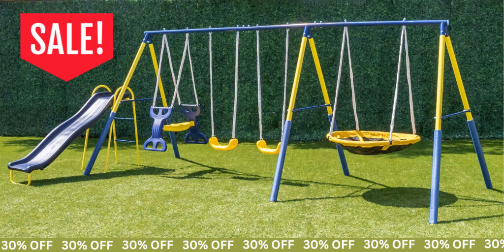 Sportspower Super Saucer Metal Swing Set – Now $176.16 At Walmart!