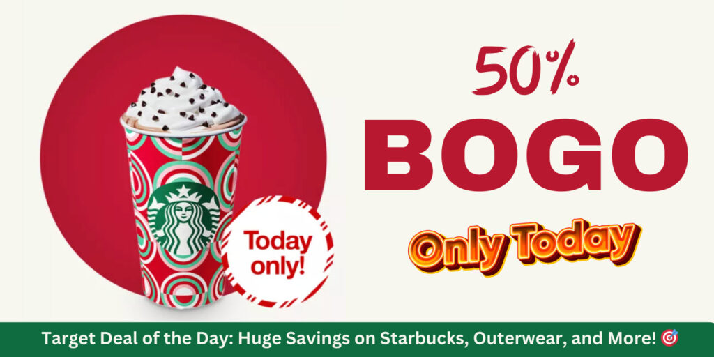 Bogo Starbucks Coffee Coupon + More – Today Only For Target Deal Of The Day