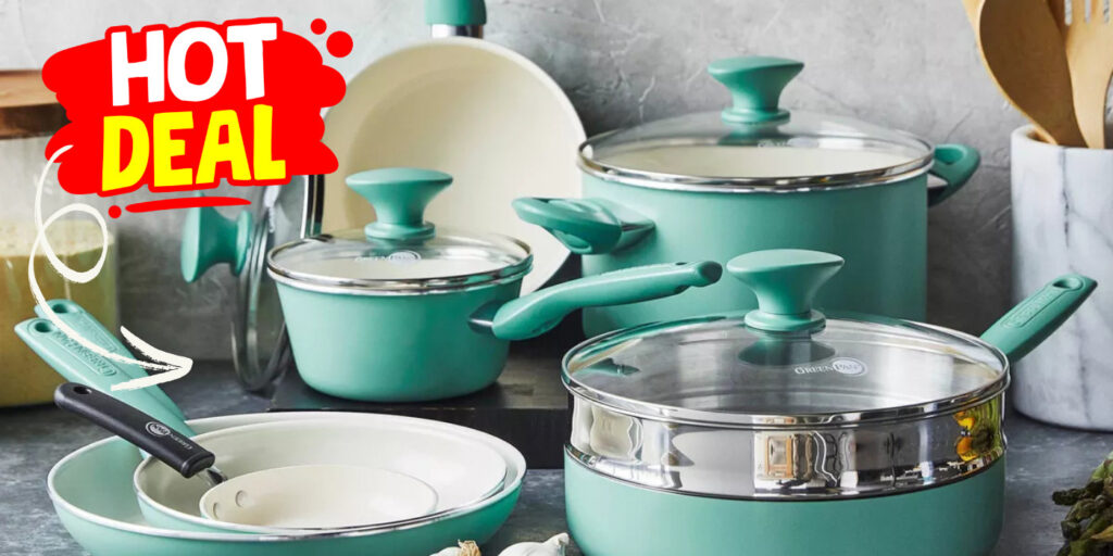 Greenpan 16-Piece Nonstick Cookware Set Just $84.99 (Reg. $179.99) At Target