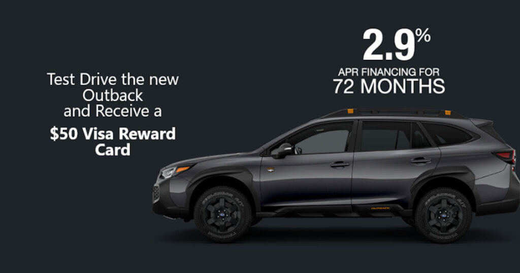 Looking For A Simple Way To Earn A $50 Visa Gift Card? Test Drive A Subaru And Claim This Exciting Offer! Follow These Steps To Make Sure You Snag The Gift Card While Supplies Last.