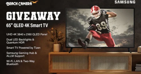 Dreaming Of Upgrading Your Entertainment Setup? Here’s Your Chance To Win A Samsung Qled 4K Smart Tv In The Beach Camera Samsung Sweepstakes! Enter Now For A Shot At This Incredible Prize.