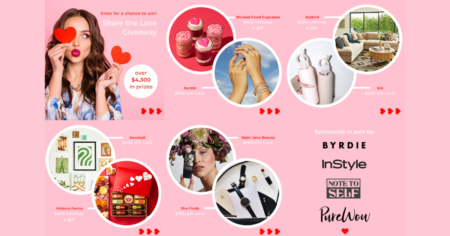 Treat Yourself And Your Valentine To The Ultimate Prize Package Worth $4,350! This Incredible Giveaway Features Gift Cards And Products To Elevate Your Celebrations With Decadent Treats, Stylish Décor, Luxurious Beauty Products, And More.