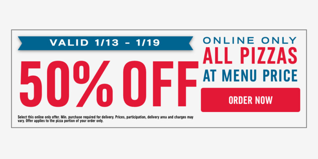 Craving Pizza? From January 13Th To January 19Th, Domino’s Is Offering 50% Off All Pizzas At Menu Price When You Order Online. This Is The Perfect Time To Grab Your Favorite Pizza For Half The Price!