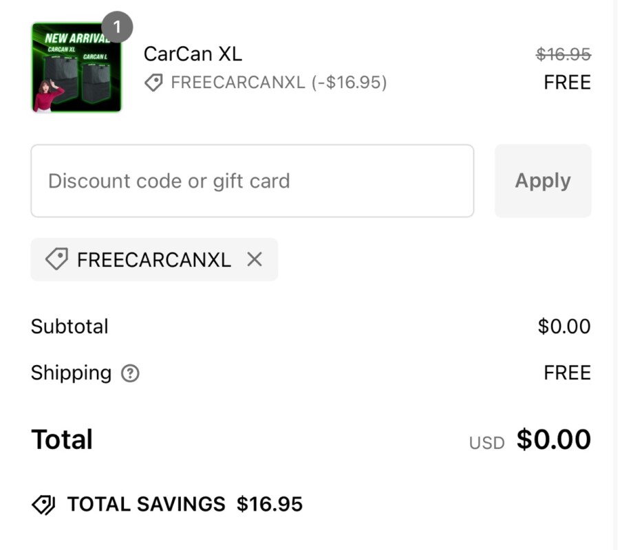 Missed Out On Yesterday’s Free Carcan Deal? Don’t Worry—Here’s Your Second Chance To Snag An Even Bigger, Better Version! Right Now, You Can Grab A Free Carcan Xl Car Companion With Free Shipping. Just Use The Promo Code Freecarcanxl At Checkout. Supplies Are Limited, So Don’t Wait—This First-Come, First-Serve Offer Won’t Last Long!