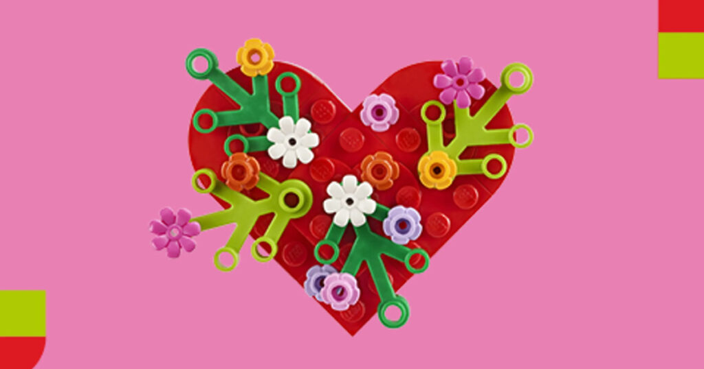 Celebrate Valentine’s Day With Lego! On February 9Th, 2025, Head To A Participating Lego Store From 12 Pm To 2 Pm To Build Your Own Lego Valentine’s Day Heart And Take It Home For Free!