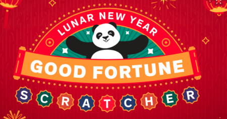 Celebrate The Lunar New Year With Panda Express And Play Their Good Fortune Scratcher For A Chance To Win Exciting Prizes Like Gift Cards, Hot Food Deals, And More!